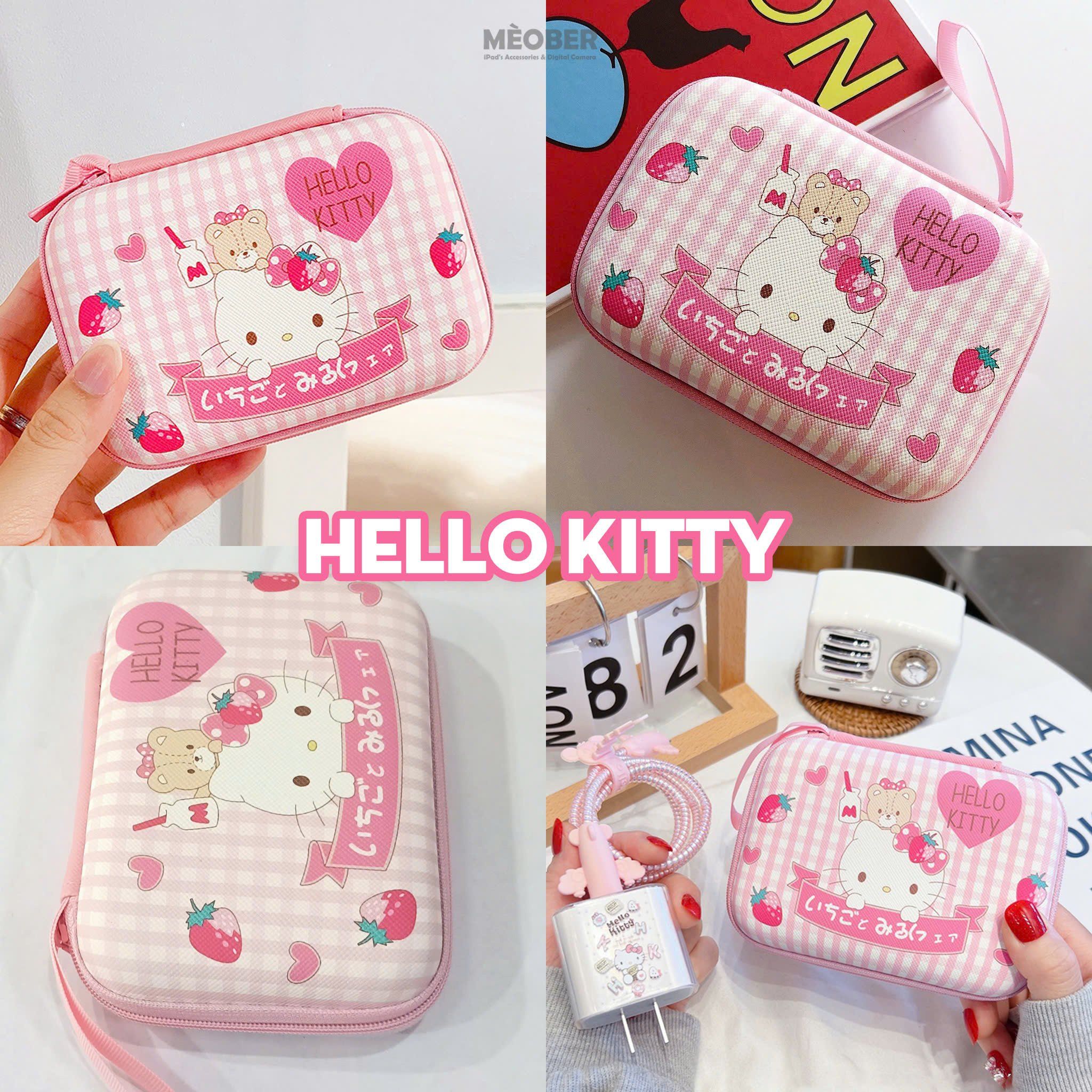  Túi đựng máy ảnh kĩ thuật số đa năng - Thiết kế họa tiết cute, chia ngăn thông minh bảo vệ tối đa cho digicam by MèoBer 