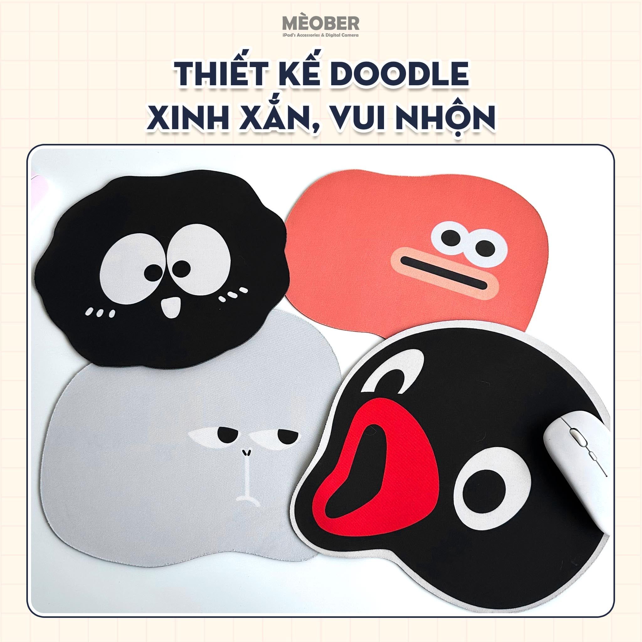  Lót Chuột Emotional Doodle Mouse Pad siêu mượt & chống trượt by MèoBer 
