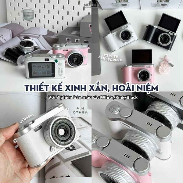  [Tặng thẻ nhớ] Máy ảnh kĩ thuật số digital CCD Play Camera - quay, chụp vintage, nhỏ gọn phong cách Children Y2K tích hợp nghe nhạc, chơi game by MèoBer 