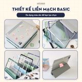  Bao da iPad Basic Acrylic tối giản, lưng trong suốt, chống vỡ, chống ố, cho Air4/5/6/7-Pro11-Gen5/6/7/8/9/10/11-ProM4 