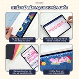  Bao da iPad Origami Pastel, gấp xếp xoay 360 cho Pro 11, Mini 6/7, Air 4/5/6/7, Gen10/11 A16, Pro M4 - lưng trong viền đồng màu by MèoBer 