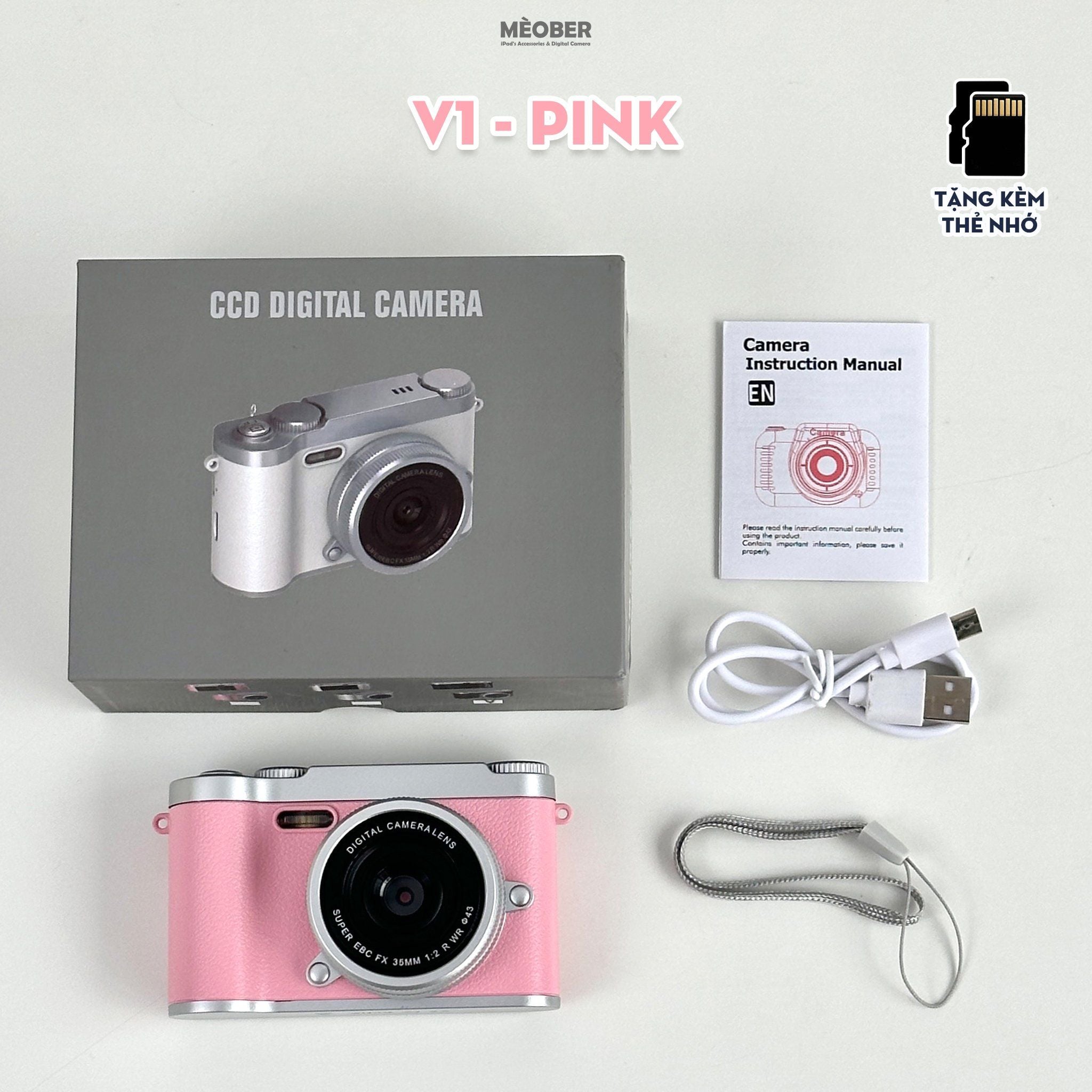  [Tặng thẻ nhớ] Máy ảnh kĩ thuật số digital CCD Play Camera - quay, chụp vintage, nhỏ gọn phong cách Children Y2K tích hợp nghe nhạc, chơi game by MèoBer 