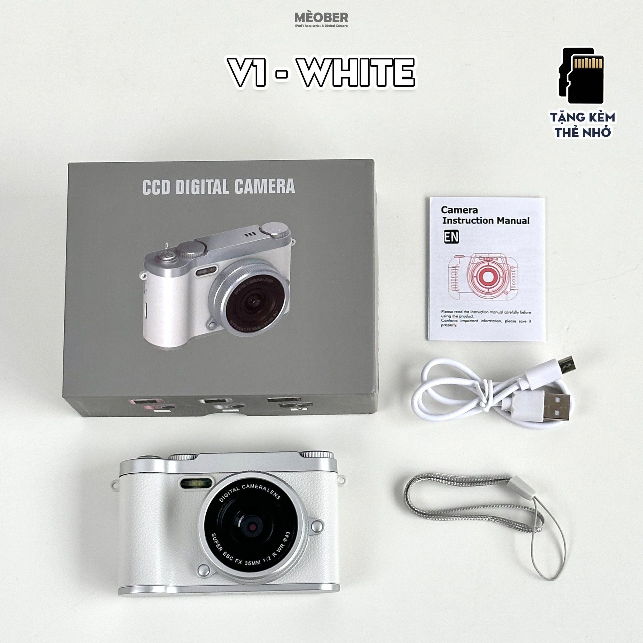  [Tặng thẻ nhớ] Máy ảnh kĩ thuật số digital CCD Play Camera - quay, chụp vintage, nhỏ gọn phong cách Children Y2K tích hợp nghe nhạc, chơi game by MèoBer 