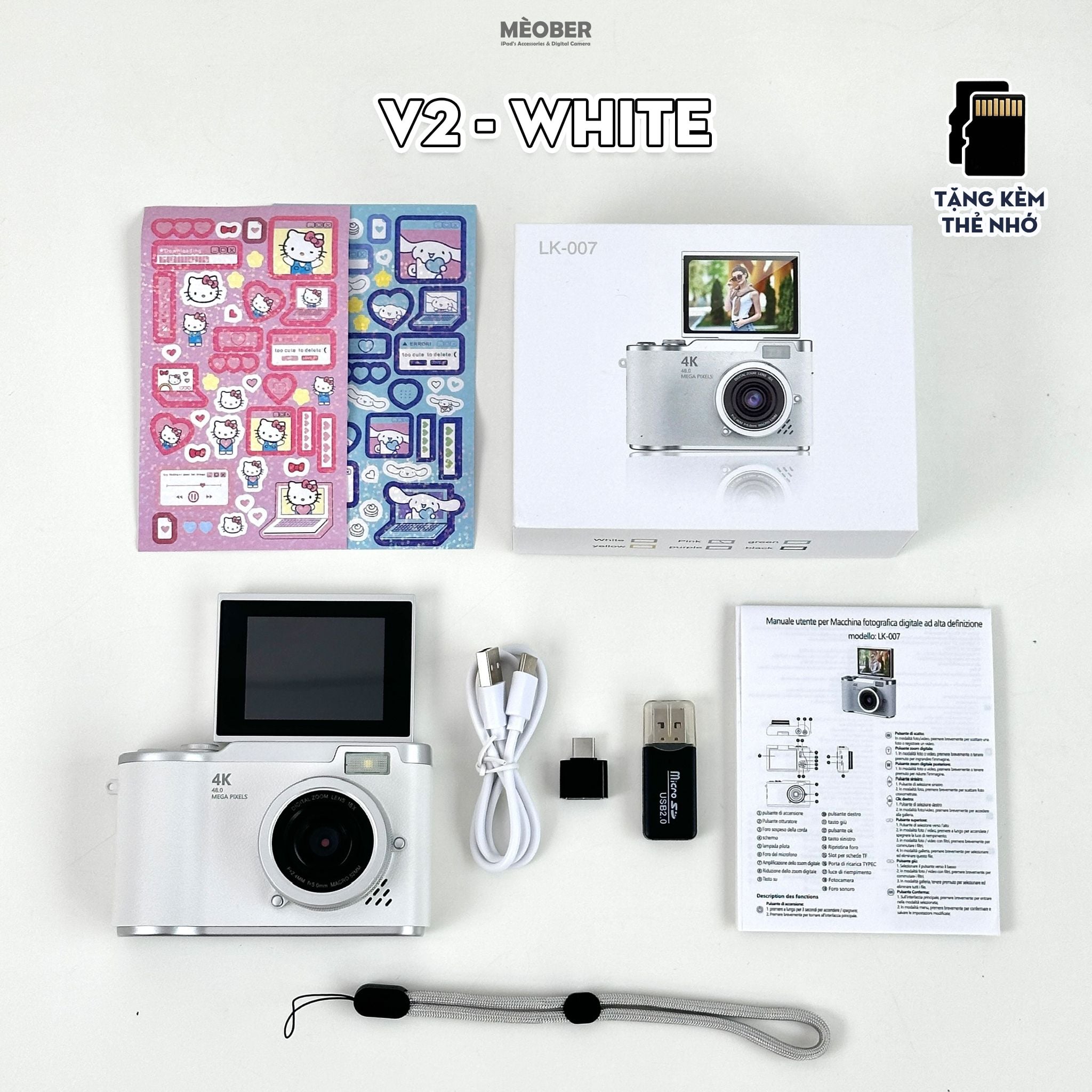  [Tặng thẻ nhớ] Máy ảnh kĩ thuật số digital CCD Play Camera - quay, chụp vintage, nhỏ gọn phong cách Children Y2K tích hợp nghe nhạc, chơi game by MèoBer 