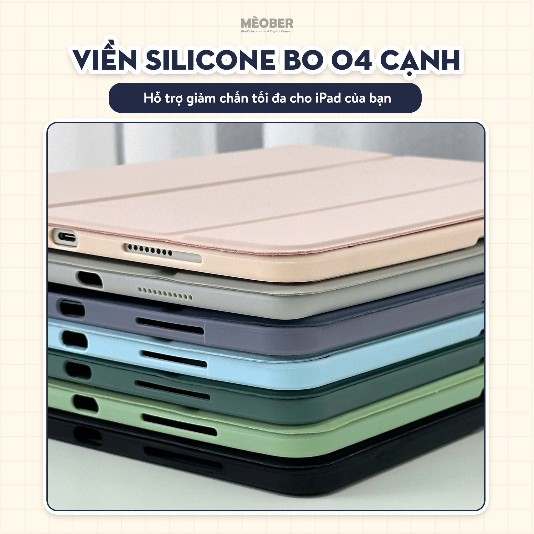  Bao da iPad Basic Acrylic tối giản, lưng trong suốt, chống vỡ, chống ố, cho Air4/5/6/7-Pro11-Gen5/6/7/8/9/10/11-ProM4 