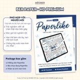  Dán màn hình iPad Paperlike Nhám - Viết vẽ như trên giấy, chống chói, hạn chế ánh sáng xanh dành cho Pro M1/M2, M4, Air 4/5/6, Gen 10/11 A16, Mini 6/7 Pro M1/M2, M4, Air 4/5/6, Gen 10/11 A16, Mini 6/7 Ber Paper by MèoBer 