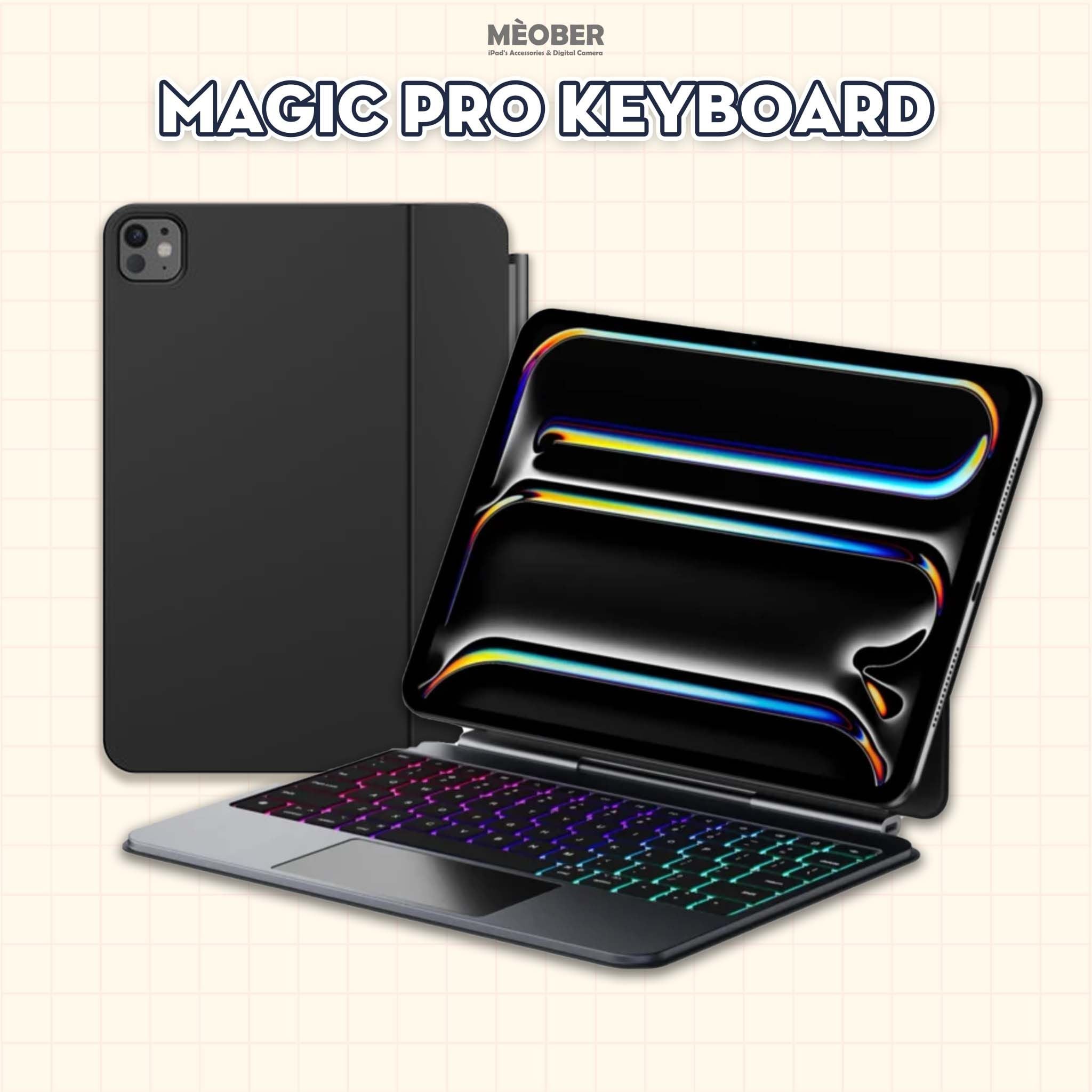  [2026] Bao Da Kèm Bàn Phím Magic Ultra Keyboard cho iPad by MèoBer dành cho iPad Pro, Air, 11inch, 12,9inch, M1 M2 M4 