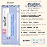  [2025] Bút cảm ứng BerPencil Pro M4/Air6 dành cho iPad - Chống chạm nhầm, scribble, sạc nam châm thế hệ mới by MèoBer 