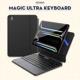  [2026] Bao Da Kèm Bàn Phím Magic Pro Keyboard cho iPad by MèoBer dành cho iPad Pro 11, Pro 12,9inch, M1 M2 M4 