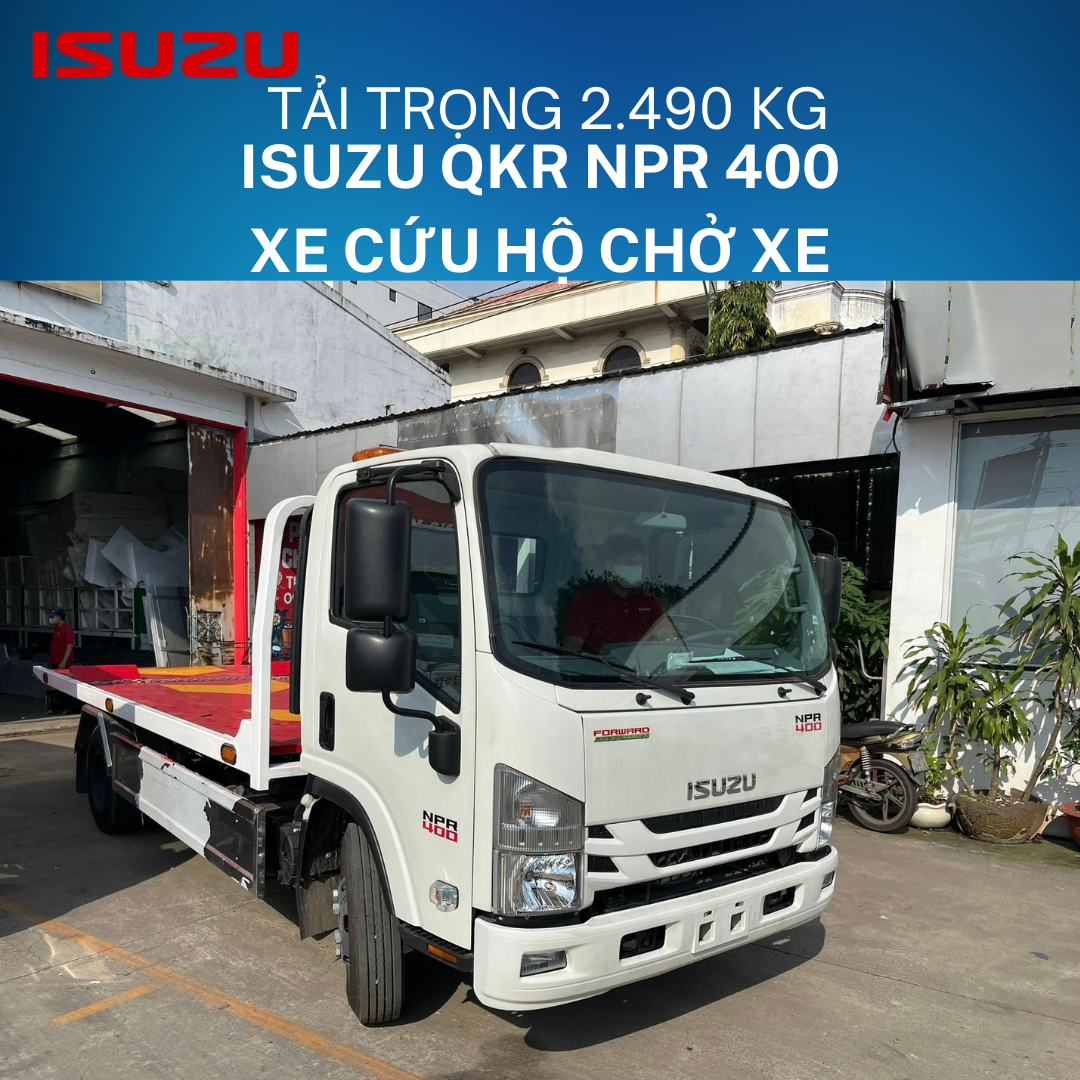  Isuzu NPR 400 Xe Tải Cứu Hộ Giao Thông Chở Xe 