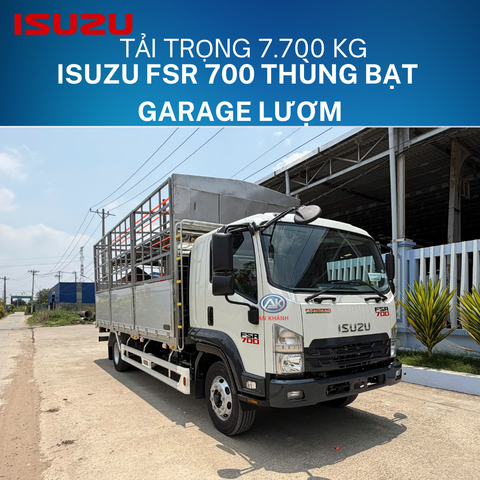 Isuzu FSR 700 Euro 5 Thùng Bạt Bửng Nhôm Garage Lượm