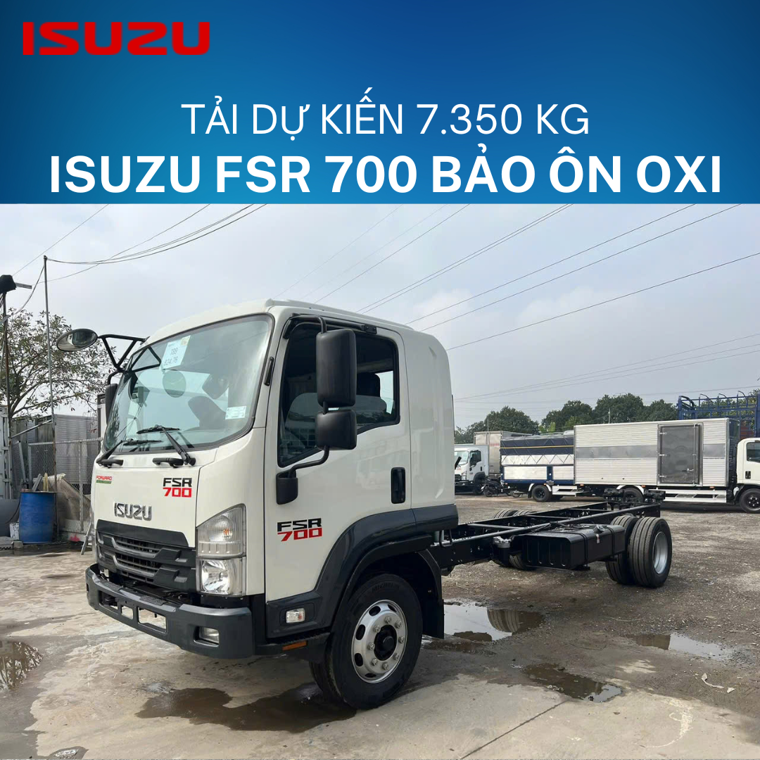  Isuzu FSR 700 Euro 5 Thùng Bảo Ôn Auto Quyền Chở Tôm Oxi 
