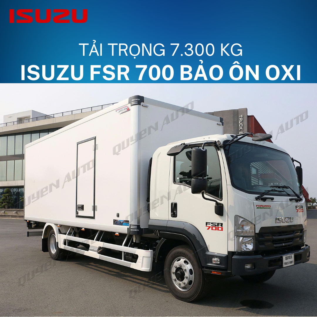  Isuzu FSR 700 Euro 5 Thùng Bảo Ôn Auto Quyền Chở Tôm Oxi 