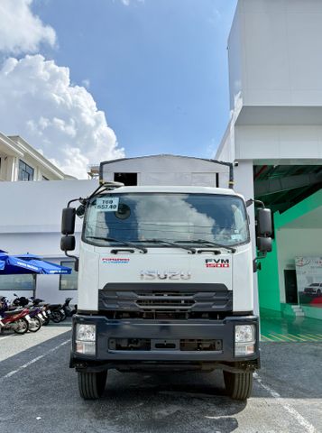 Xe tải Isuzu FVM 1500 15 tấn thùng Garage Lượm cao 2m5