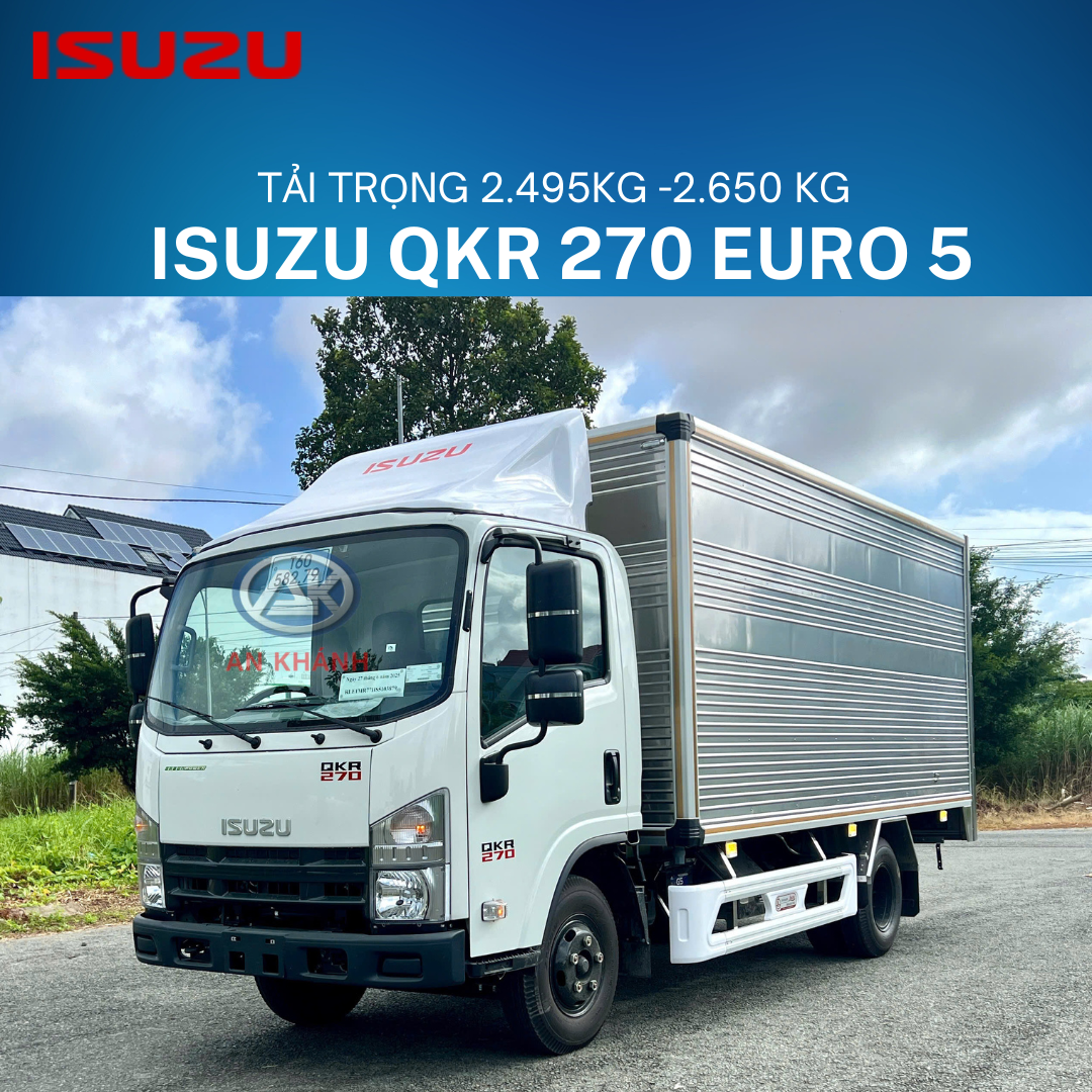  Isuzu QKR 270 Euro 5 Thùng Kín Vách Đúc Garage Lượm 