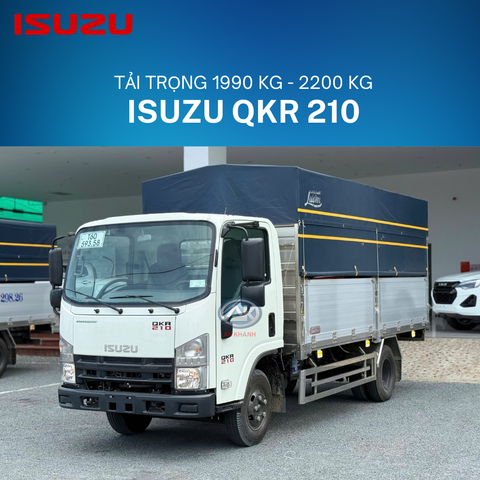 Isuzu QKR 210 Thùng Mui Bạt Bửng Nhôm Tải Trọng 2.2 Tấn