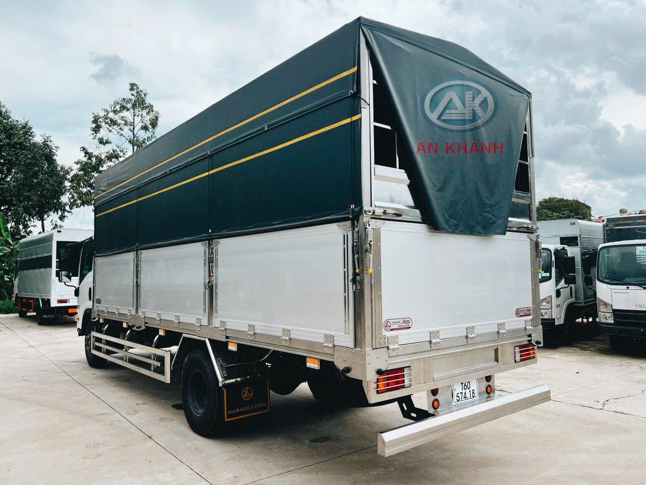  Isuzu NQR 550 Euro 5 Mui Bạt Chiều Cao Mới 2m2 Đóng Tại Garage Lượm 