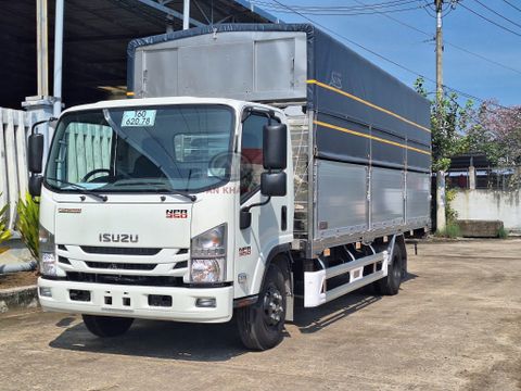 Isuzu NPR 400 Thùng Bạt Bửng Nhôm Garage Lượm Dài 6m2
