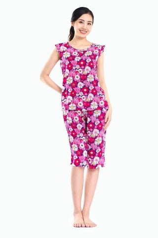 Q44118100 - Bộ lửng mặc nhà Rayon hoa