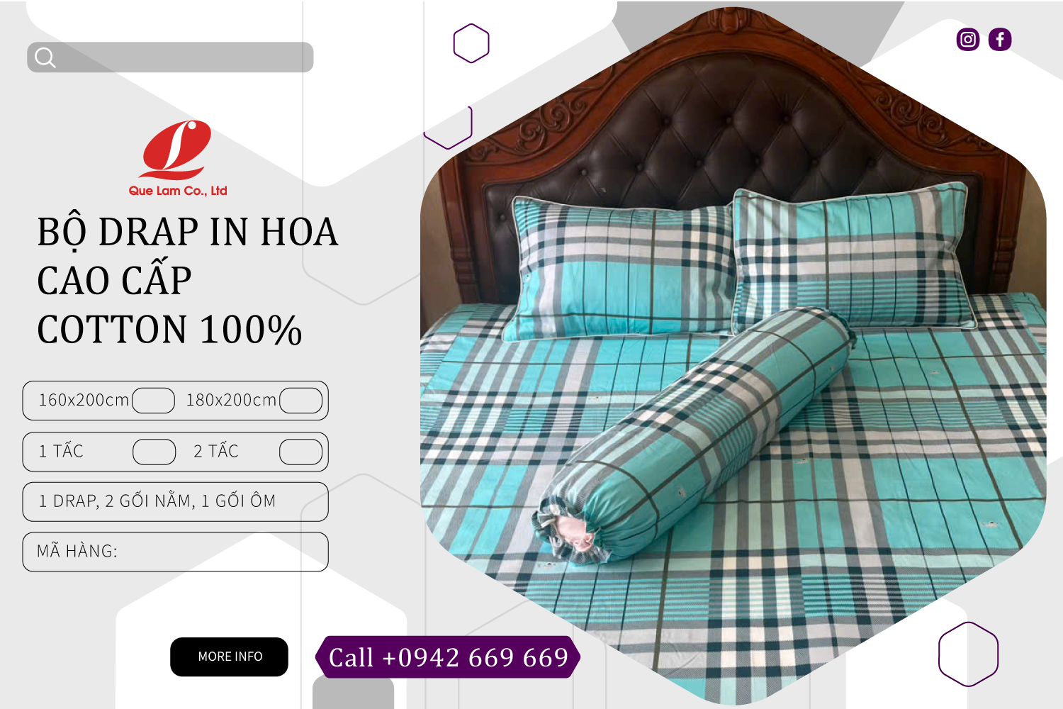 DCTH2502 - BỘ DRAP COTTON HOA CAO CẤP QUẾ LÂM