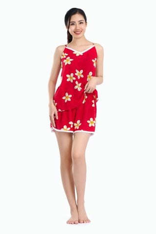 A43118010 - Đồ bộ mặc nhà bộ ngắn RAYON in hoa