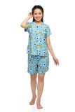  A43112302 - Đồ bộ Pijama quần ngắn áo ngắn tay họa tiết quả bơ 