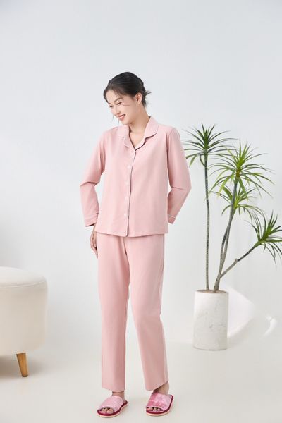 A45512401 - Bộ Pijama dài tay cao cấp Ailai thun dệt kim