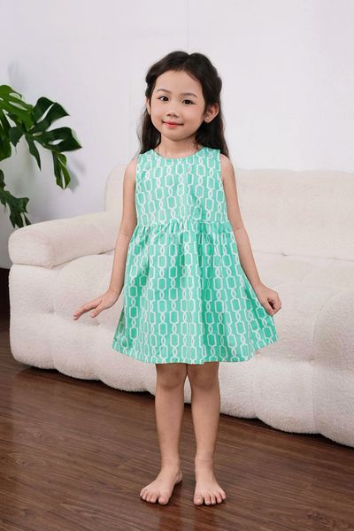 Q27212401 - Đầm bé gái Cotton hoa