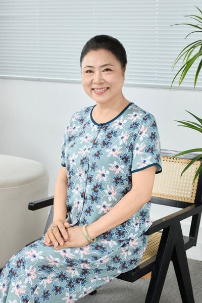 Q481132506 - Bộ Lỡ Mặc Nhà Lanh Hoa Cổ Viền Nẹp Nút