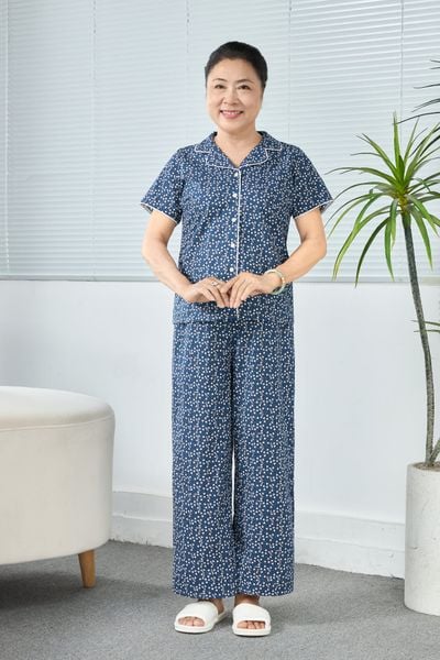 A58212603 - Bộ Lỡ Pijama Cotton Tay Ngắn