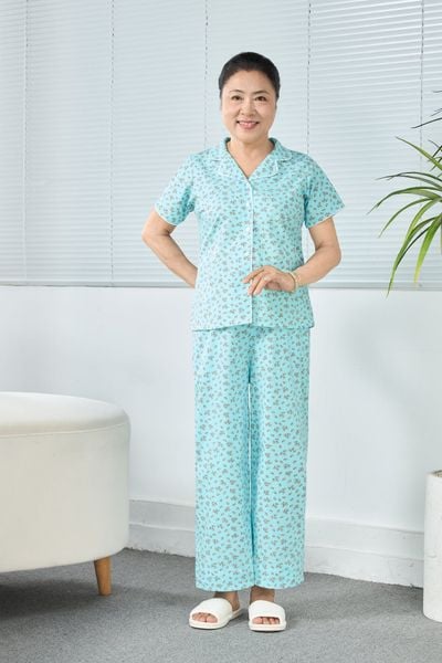 A58212603 - Bộ Lỡ Pijama Cotton Tay Ngắn
