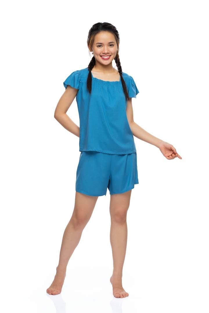  Q43112203 - Bộ ngắn mặc nhà rayon màu 