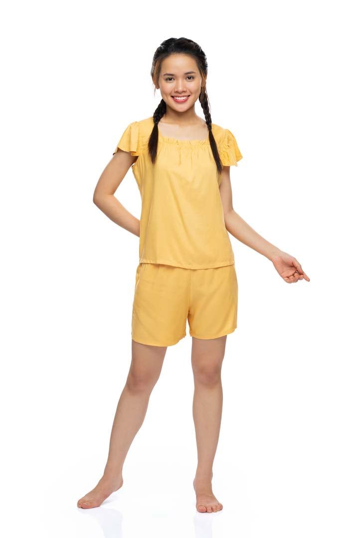 Q43112203 - Bộ ngắn mặc nhà rayon màu 