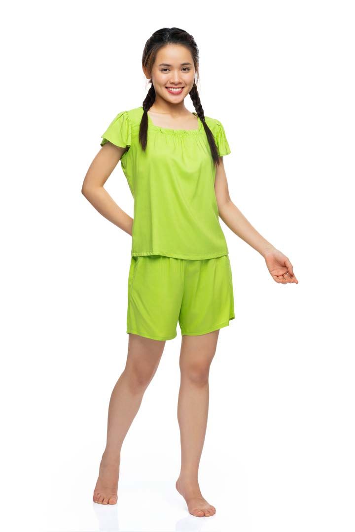  Q43112203 - Bộ ngắn mặc nhà rayon màu 