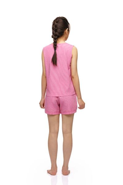 Q43318040 - Bộ ngắn Kate họa tiết kẻ sọc caro đơn giản có túi xuất xứ Việt Nam - Thời trang Quế Lâm