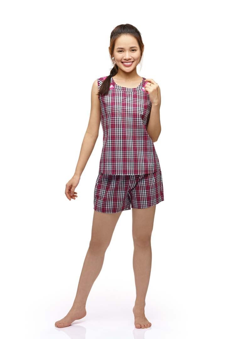 Q43318050 - Đồ bộ mặc nhà bộ ngắn kate sợi màu