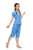  Q44112302 - Bộ lửng mặc nhà rayon (viscose) cổ bầu, sen phối v, gắn nơ phối 