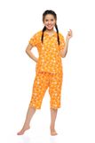  Q44112302 - Bộ lửng mặc nhà rayon (viscose) cổ bầu, sen phối v, gắn nơ phối 