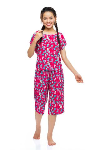 Q44119120 - Đồ bộ mặc nhà bộ lửng Rayon (viscose) hoa