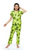  Q45212202 - Bộ dài cotton hoa Pyzama viền lé tay ngắn 