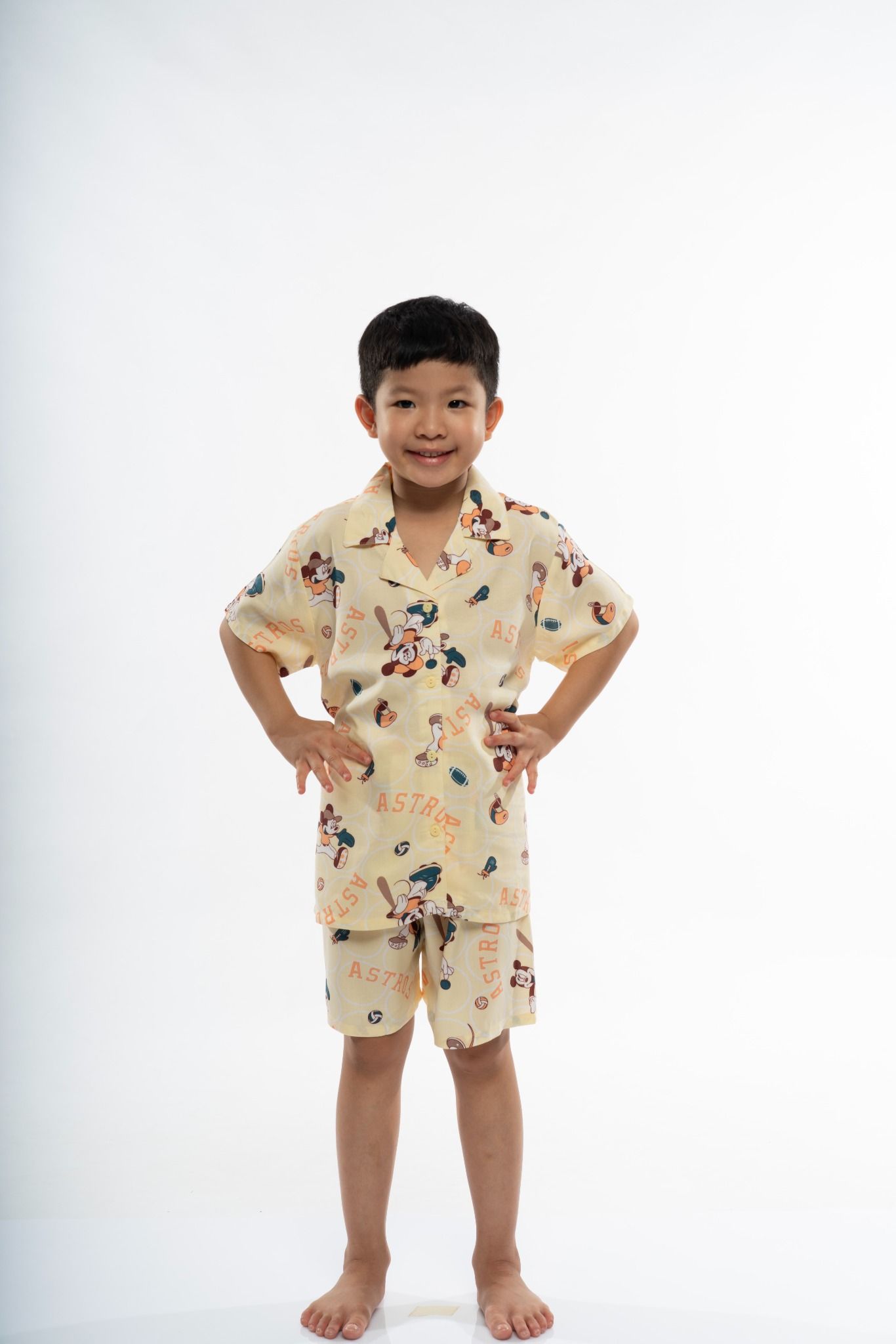 Q33112301 - Đồ  bộ mặc nhà bé trai Pijama quần ngắn áo cộc tay mềm mát an toàn cho da