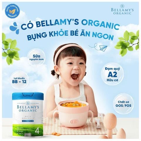 Sữa Bellamy Organic A2 Úc 800g Số 1,2,3,4 - Sữa Bột Công Thức