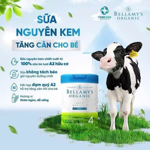 Sữa Bellamy Organic A2 Úc 800g Số 1,2,3,4 - Sữa Bột Công Thức