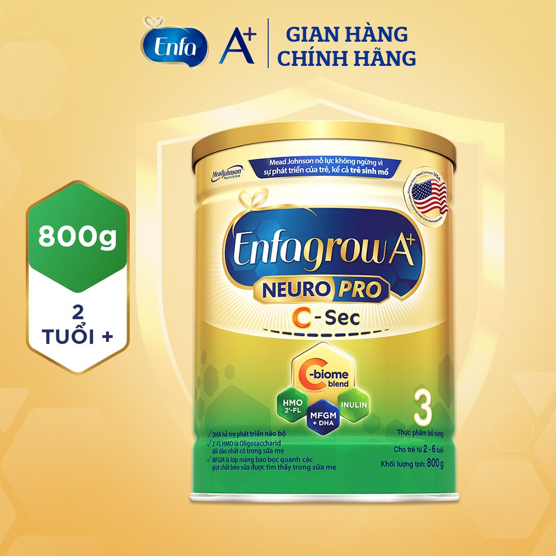 Sữa Enfa C-Sec A+ Neuropro Cho Trẻ Sinh Mổ 400g, 800g - Sữa Bột Công Thức