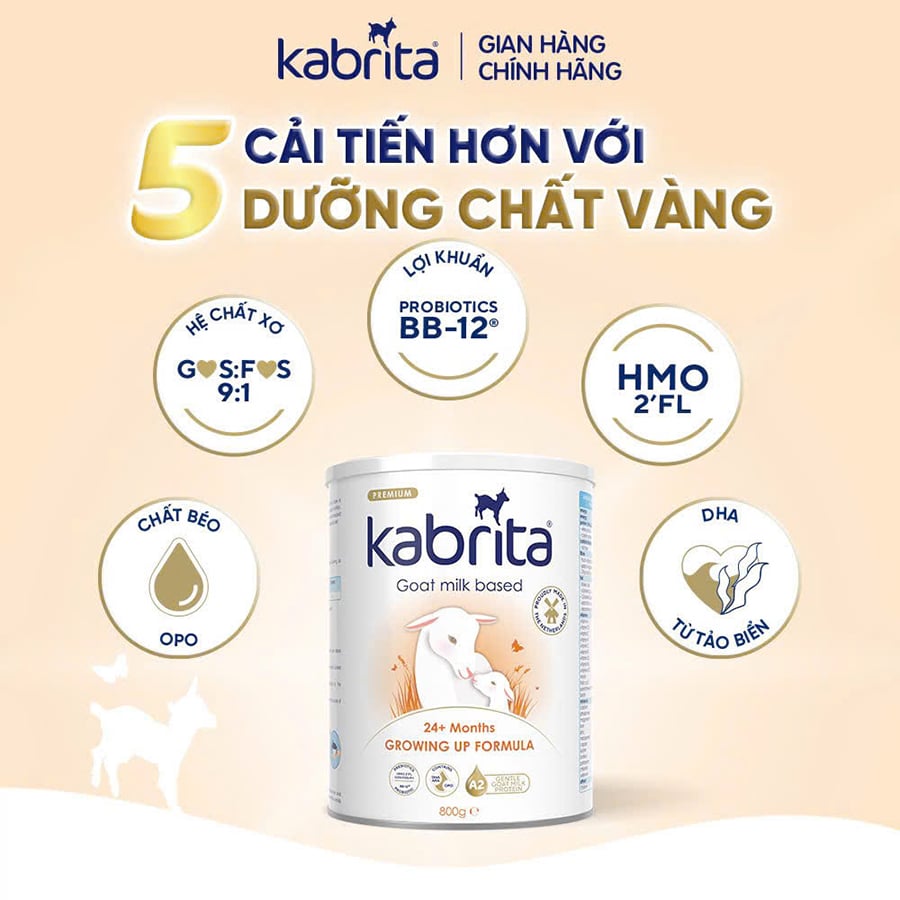 Sữa Dê Kabrita Hà Lan Số 1,2,3 - Sữa Bột Công Thức 800g