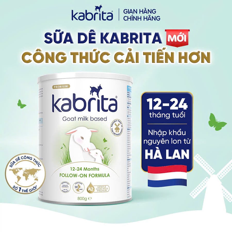 Sữa Dê Kabrita Hà Lan Số 1,2,3 - Sữa Bột Công Thức 800g