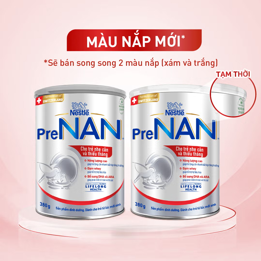 Sữa Pre Nan Nestle 380g (0M+) Cho Trẻ Nhẹ Cân, Thiếu Tháng - Sữa Bột Công Thức