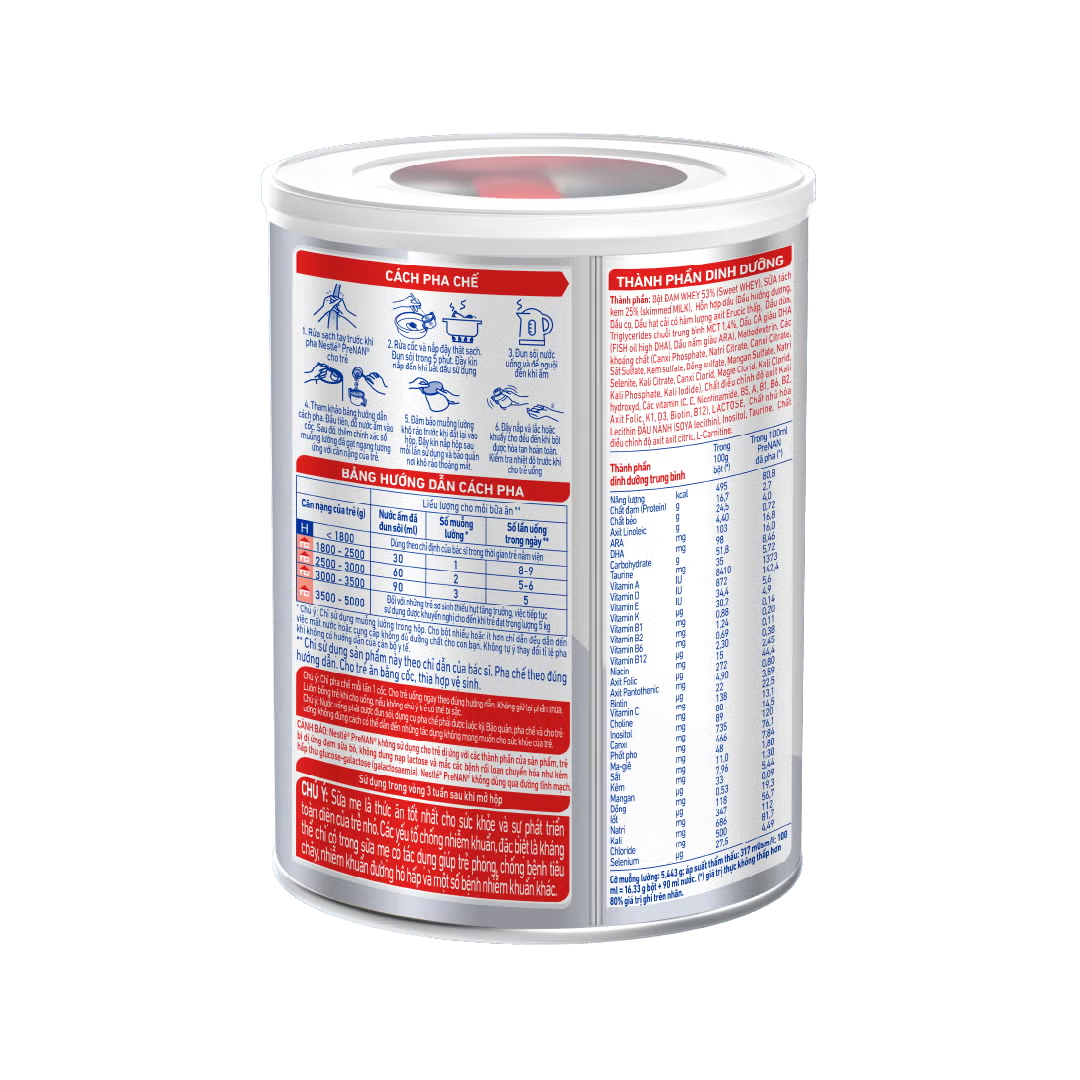 Sữa Pre Nan Nestle 380g (0M+) Cho Trẻ Nhẹ Cân, Thiếu Tháng - Sữa Bột Công Thức