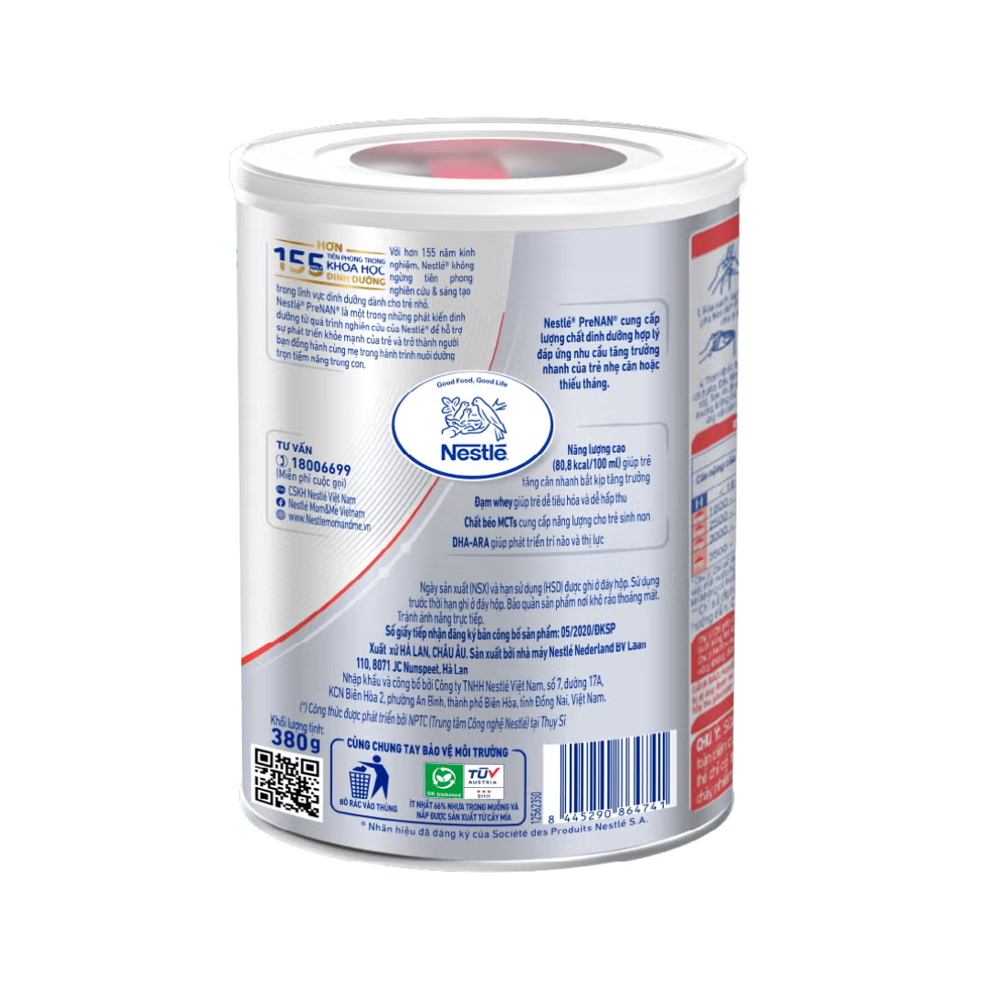 Sữa Pre Nan Nestle 380g (0M+) Cho Trẻ Nhẹ Cân, Thiếu Tháng - Sữa Bột Công Thức