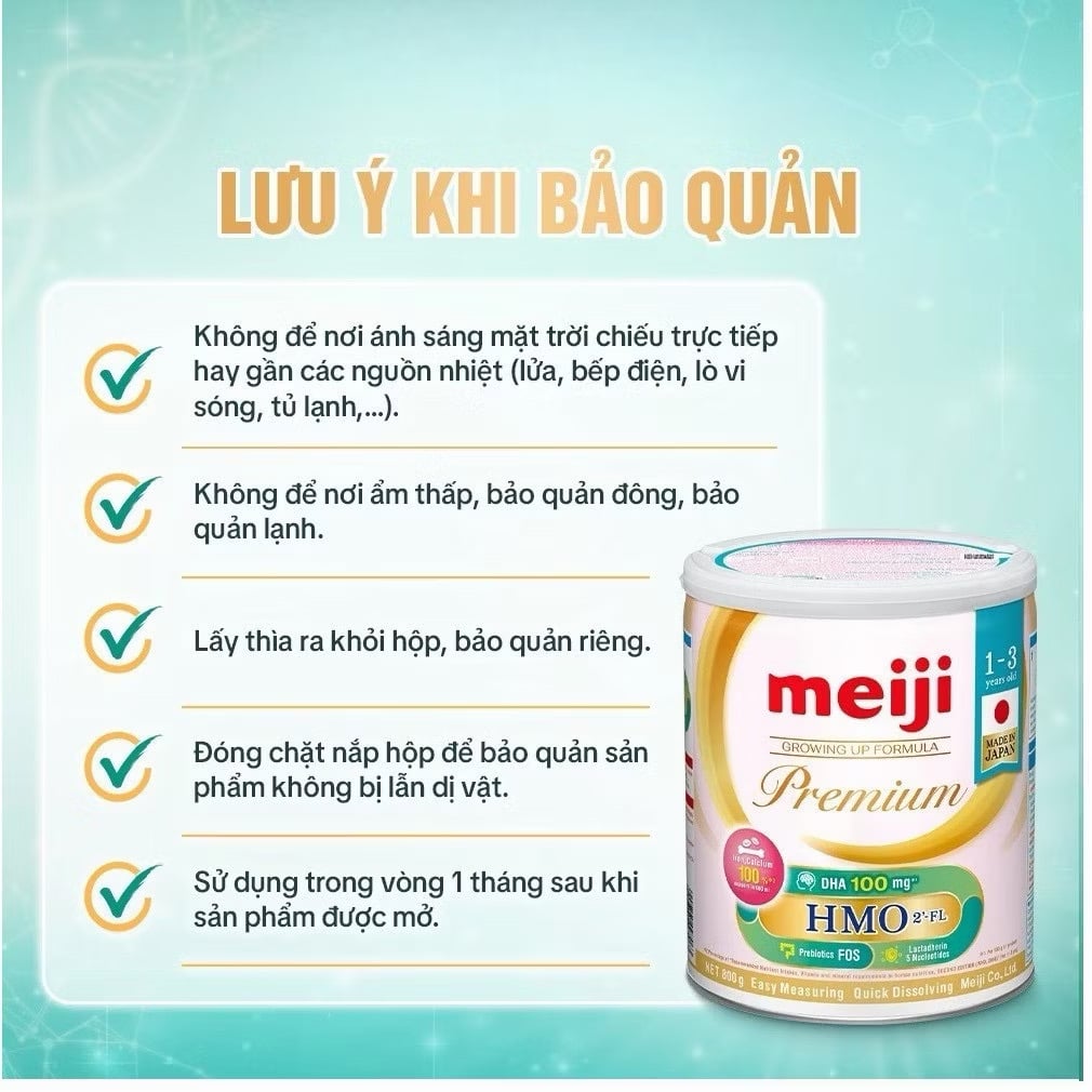 Sữa Bột Meiji Nhập Khẩu Premium Lon 800g Số 0 (0-1Y) & Số 9 (1-3Y) - Sữa Bột Công Thức